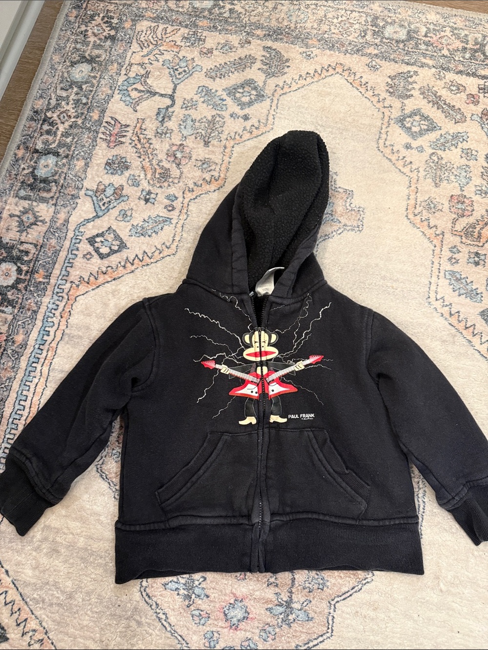 Vintage Paul Frank rocker monkey 3T hoodie